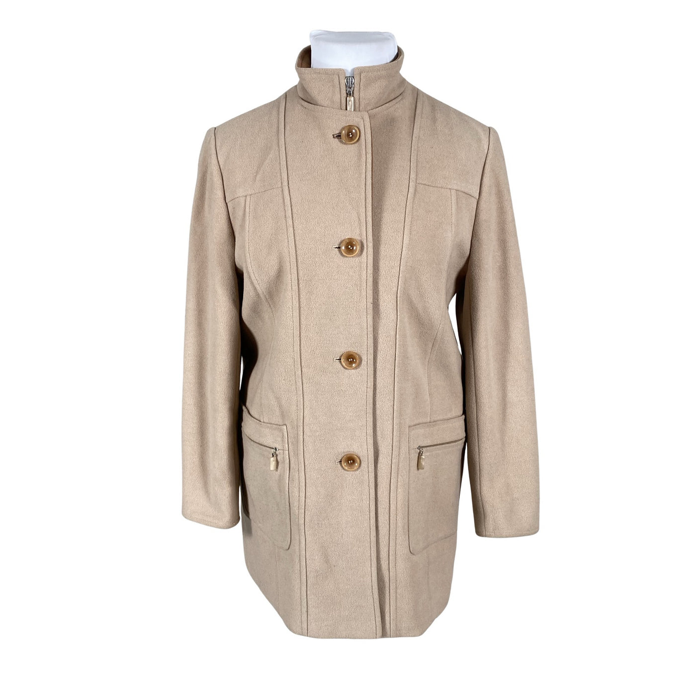 Unisex GRAY & OSBOURN - Wool coat, size 40 - Beige (1)