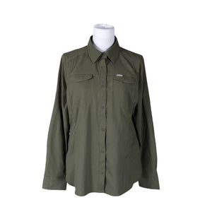 Unisex Columbia - Collared shirt, size 40 - Green (1)