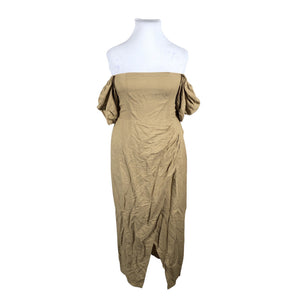 Unisex Other - Schiffon dress, size 42 - Brown (2)
