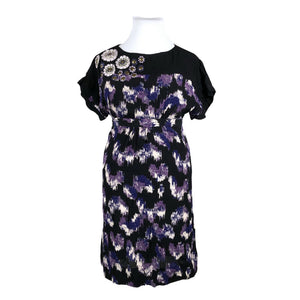 Unisex Monsoon - Schiffon dress, size 42 - Black (1)