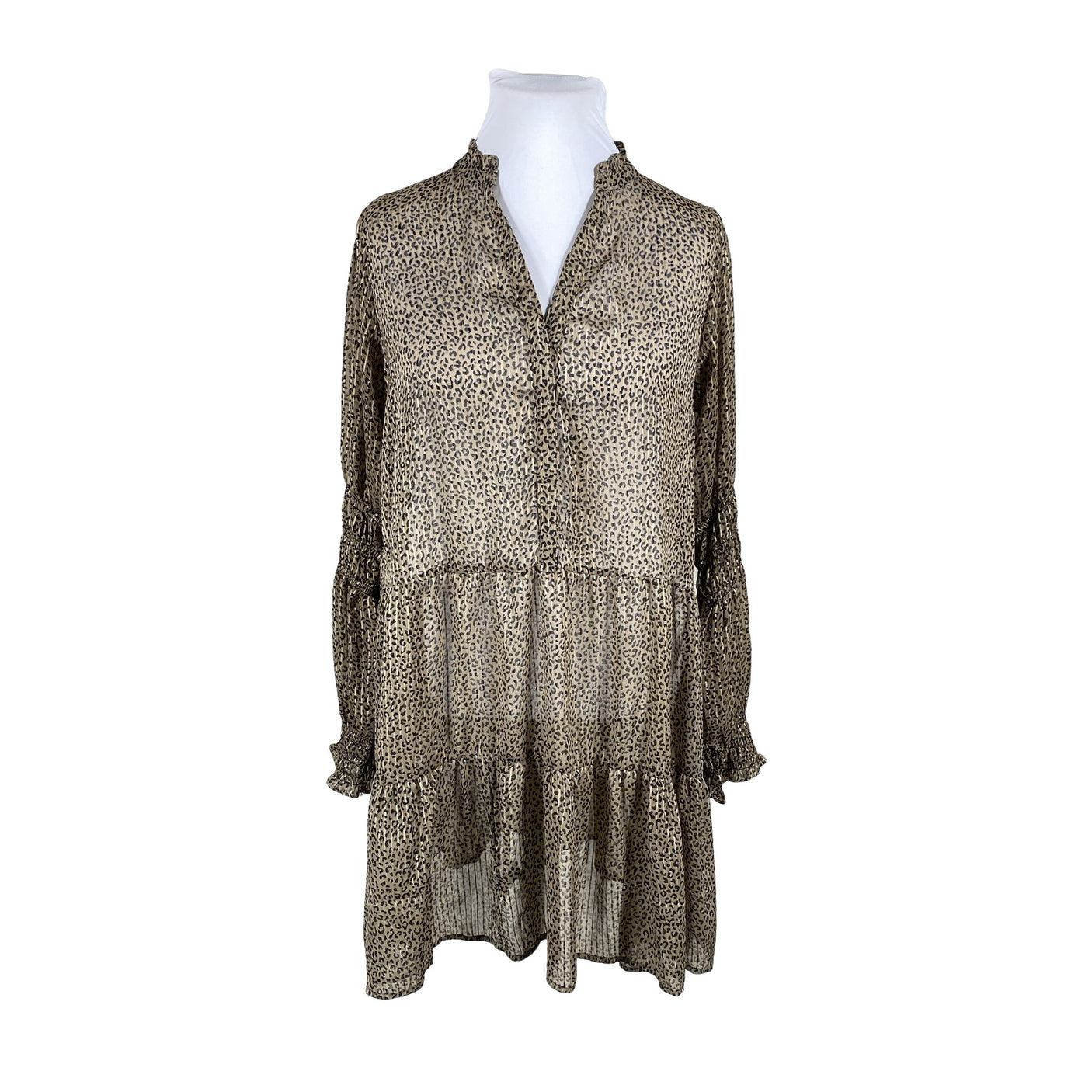 Unisex Neo Noir - Schiffon dress, size 42 - Brown (1)