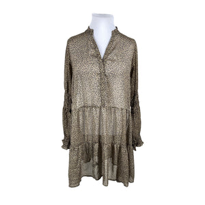 Unisex Neo Noir - Schiffon dress, size 42 - Brown (1)