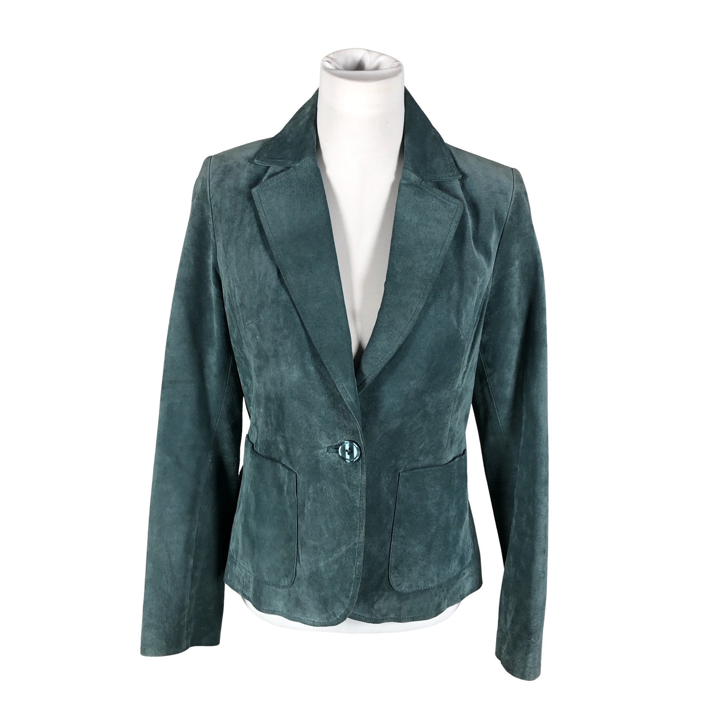 Unisex Share - Leather jacket, size 38 - Green (1)