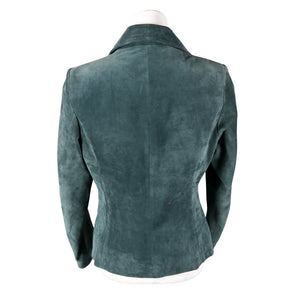 Unisex Share - Leather jacket, size 38 - Green (2)