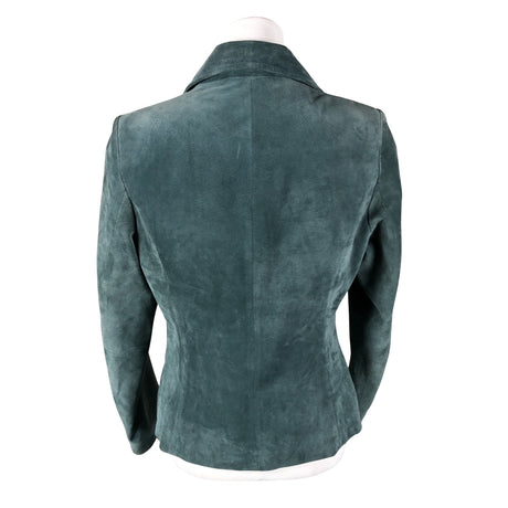 Unisex Share - Leather jacket, size 38 - Green (2)