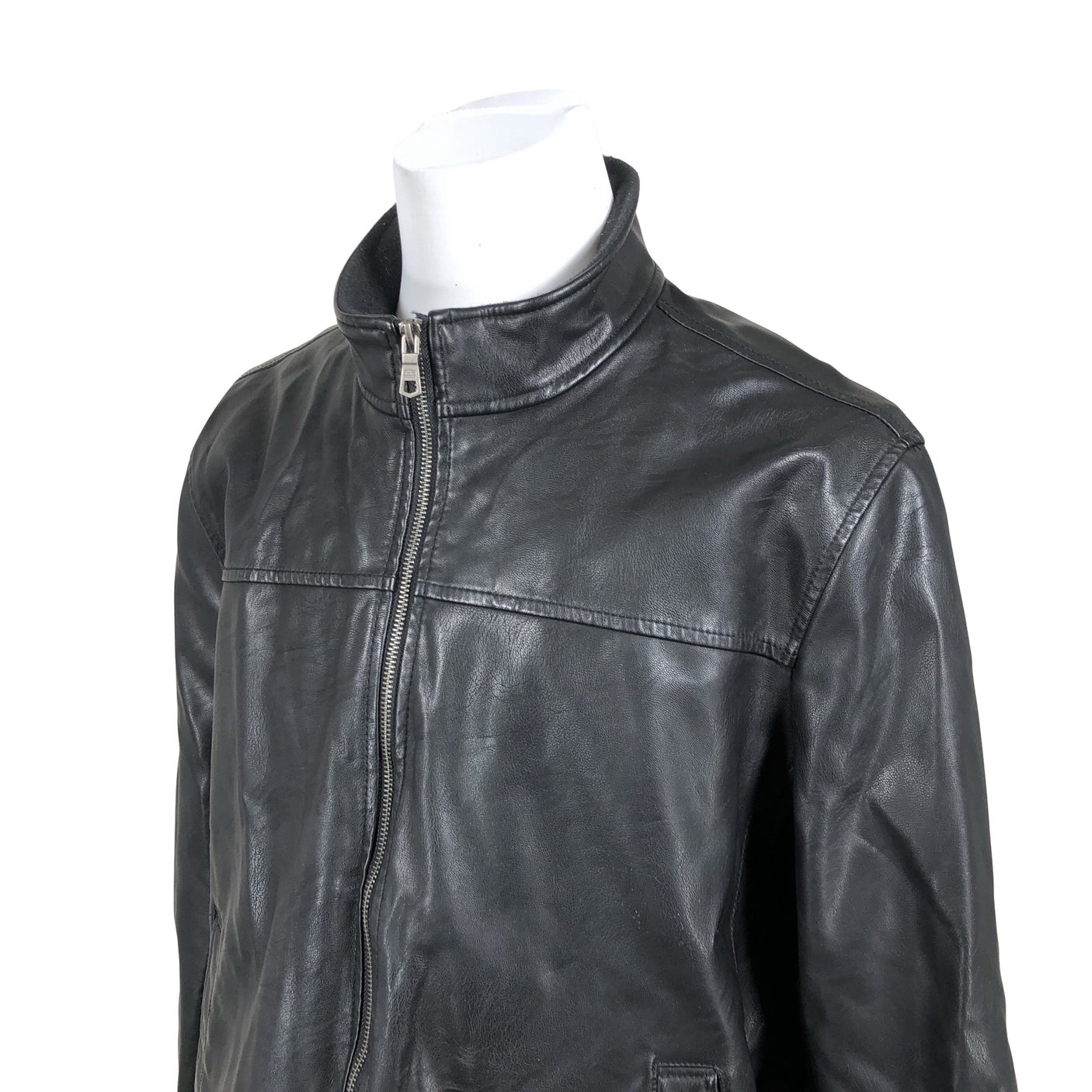 Unisex Tommy Hilfiger - Leather jacket, size XL - Black (3)