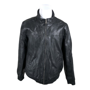 Unisex Tommy Hilfiger - Leather jacket, size XL - Black (1)