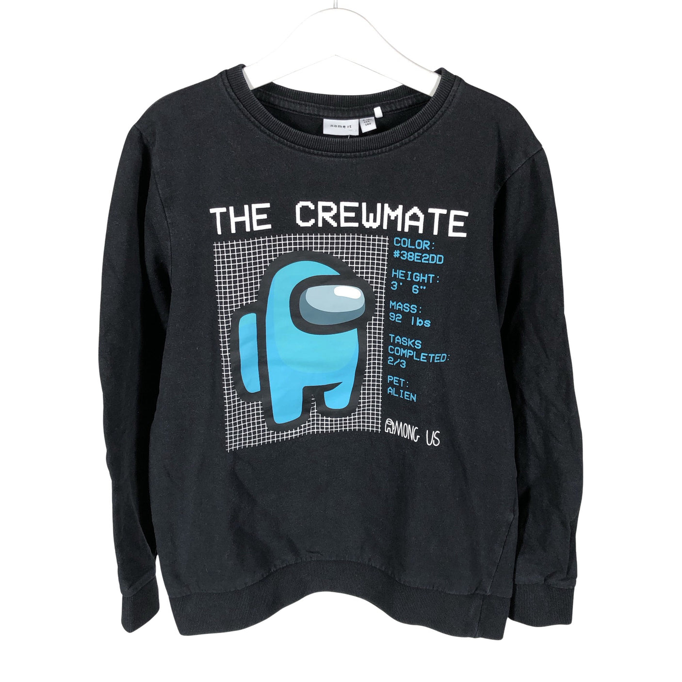 Unisex Name It - Sweatshirt, size 134 - 140 - Black (1)