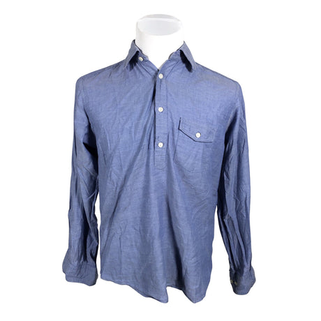 Unisex Eton - Collared shirt, size M - Light blue ()