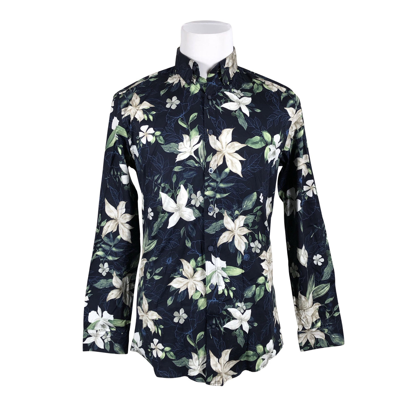 Unisex Lindbergh - Collared shirt, size M - Blue (1)