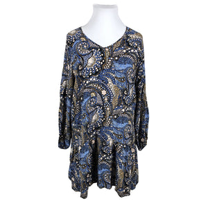 Unisex Soyaconcept - Schiffon dress, size 44 - Blue (1)