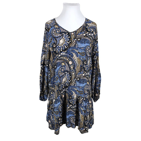 Unisex Soyaconcept - Schiffon dress, size 44 - Blue ()
