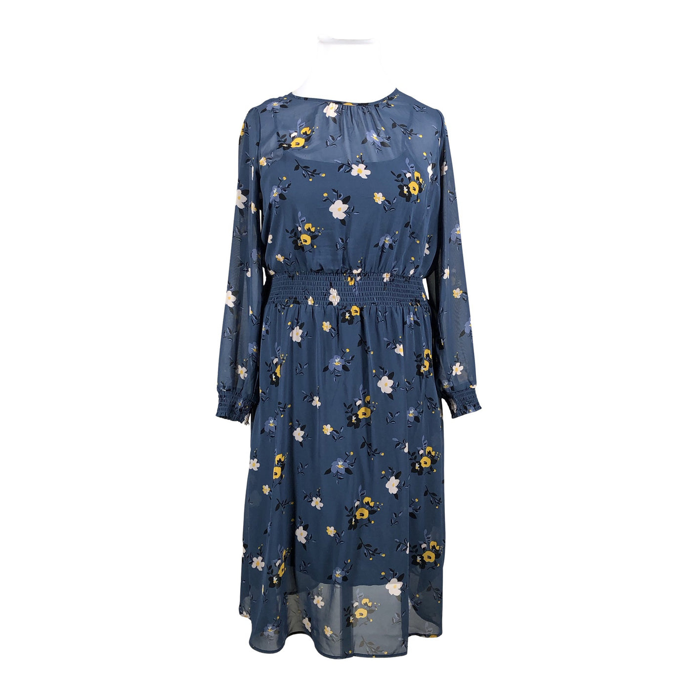 Unisex Tom Tailor - Schiffon dress, size 42 - Blue (1)