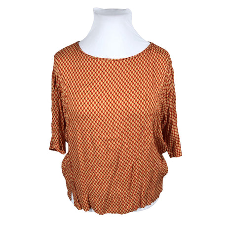 Unisex Benetton - Short-sleeved blouse, size 44 - Orange ()