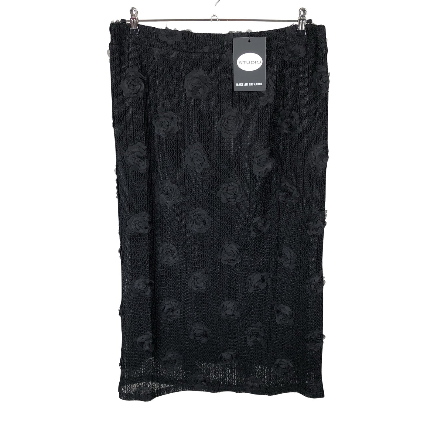 Unisex Studio - Fabric skirt, size 46 - Black (1)