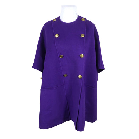 Unisex Luisa Spagnoli - Wool coat, size 46 - Violet ()