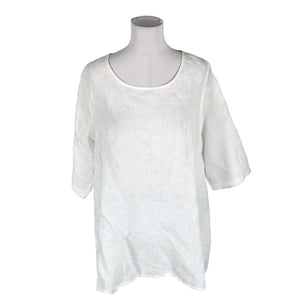 Unisex Pellavatehdas - Tunic, size 38 - White (1)