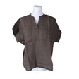 Unisex Nanso - Short-sleeved blouse, size 36 - Brown ()