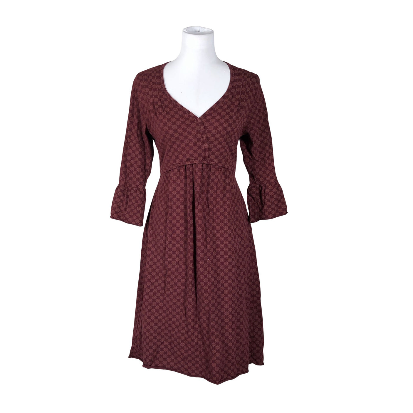 Unisex House of Lola - Tricot dress, size 40 - Wine red (1)