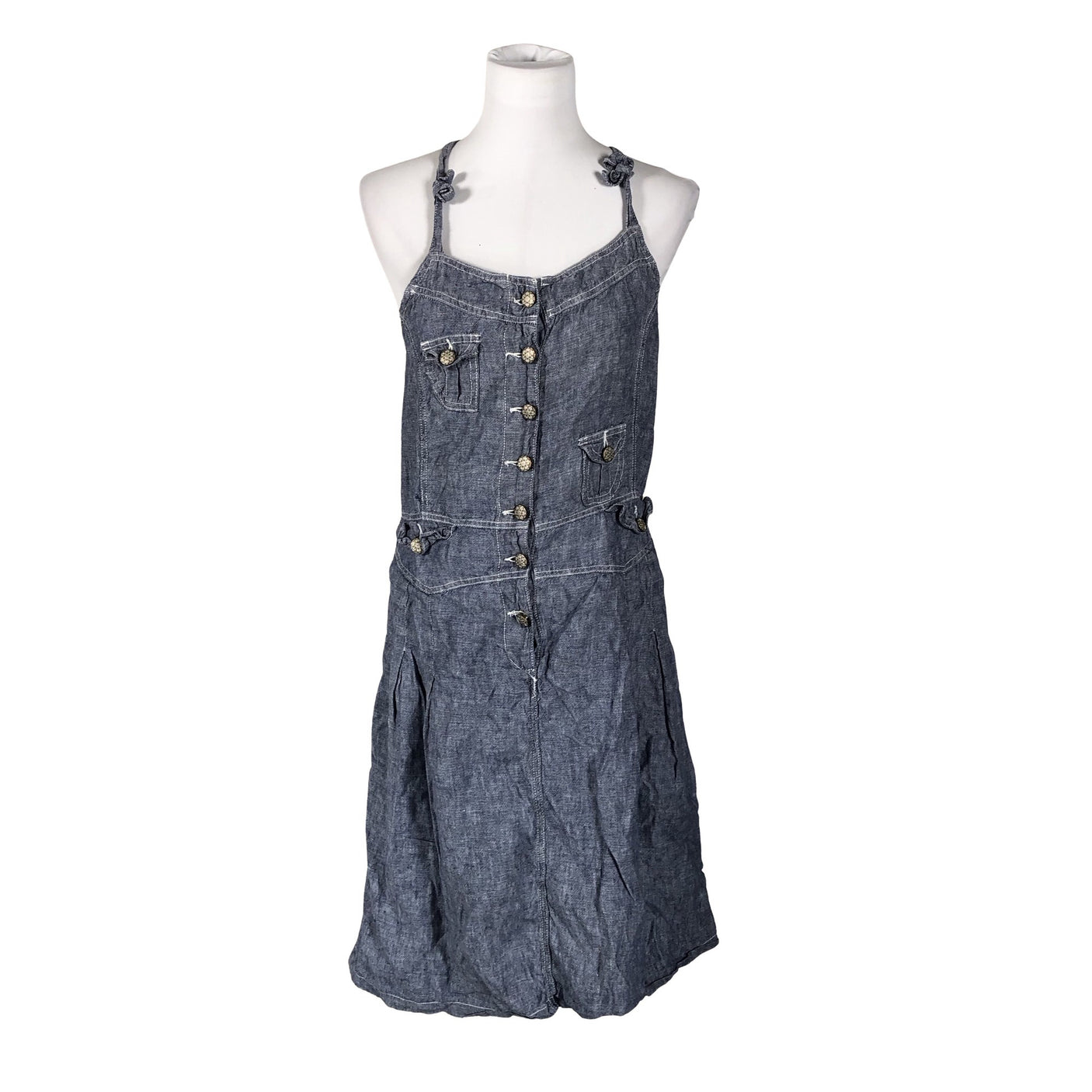 Unisex Cream - Dress, size 40 - Blue (1)