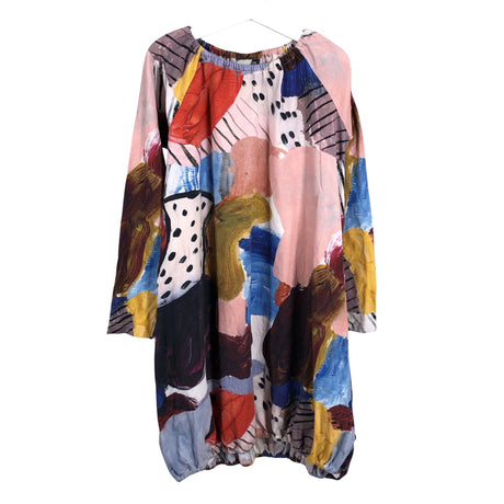 Unisex Papu - Tricot dress, size 134 - 140 - Light pink ()