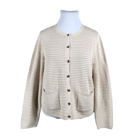 Unisex Selected - Cardigan, size 44 - Beige ()