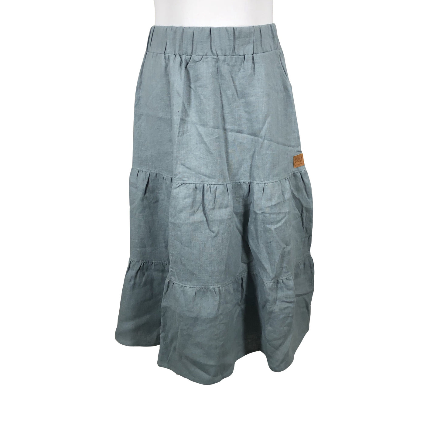 Unisex Ommellinen - Fabric skirt, size 46 - Green (1)