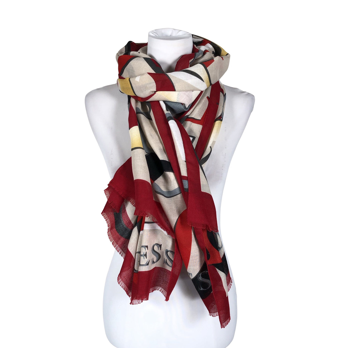 Unisex Guess - Scarf, size Ei kokoa - Red (1)