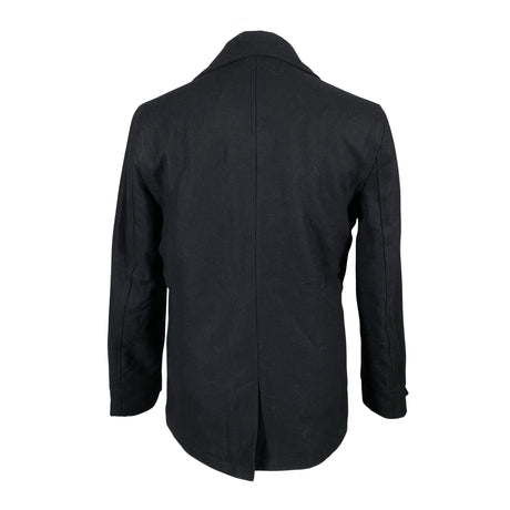 Unisex Solid - Wool coat, size L - Black (2)