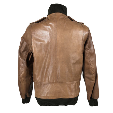 Unisex Jack & Jones - Leather jacket, size L - Brown (2)