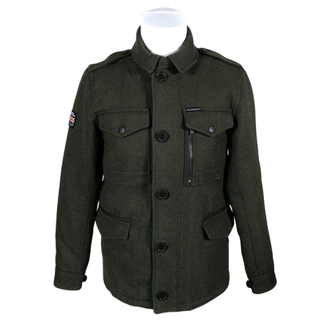 Unisex Superdry - Wool coat, size M - Green ()