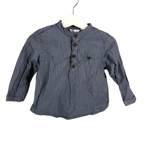 Unisex Lindex - Collared shirt, size 80 - 86 - Blue (1)