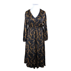 Unisex Uhana Design - Schiffon dress, size 42 - Black (1)