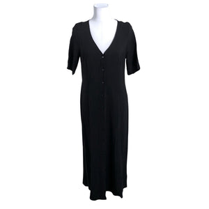 Unisex Lindex - Schiffon dress, size 38 - Black (1)