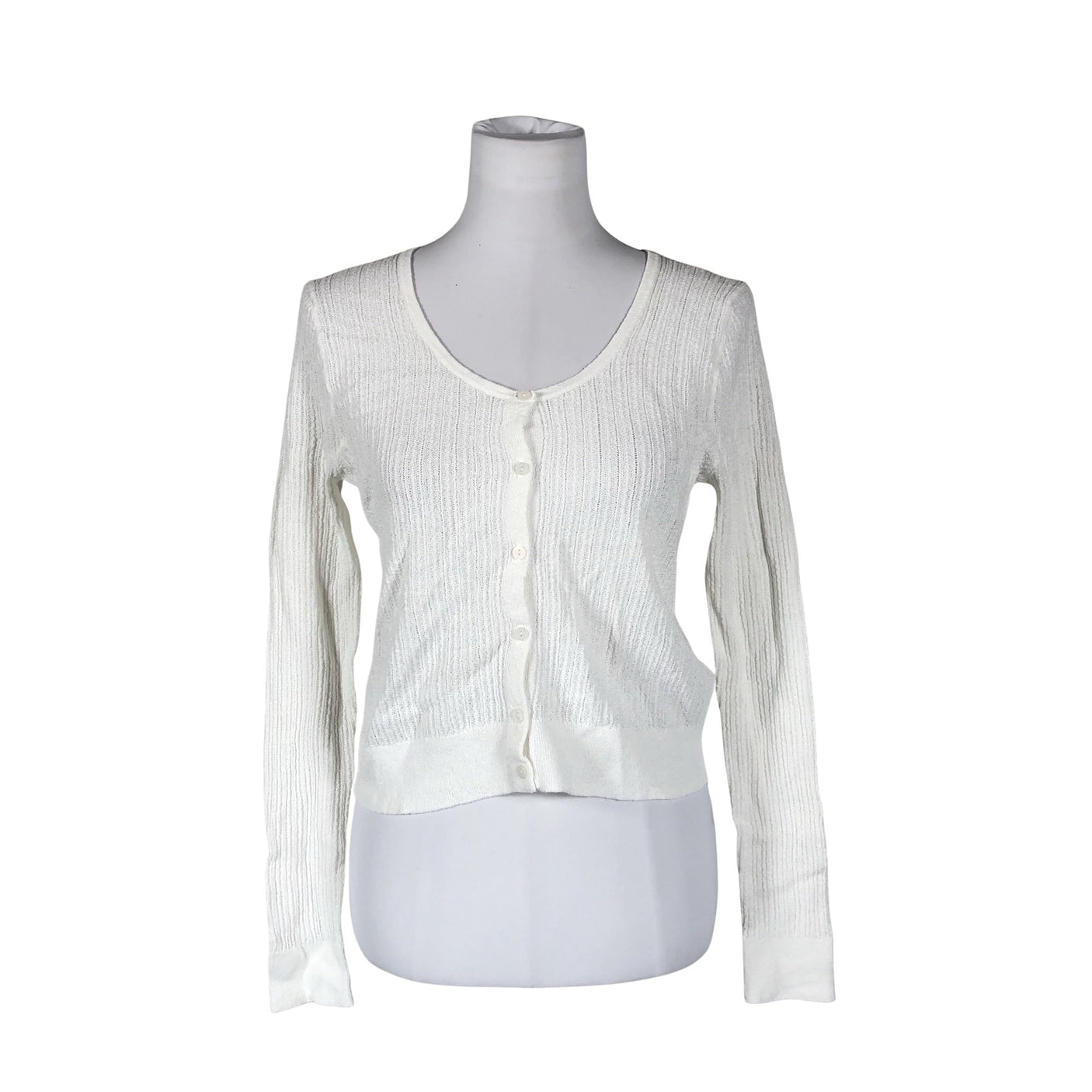 Unisex Uniqlo - Cardigan, size 36 - White (1)
