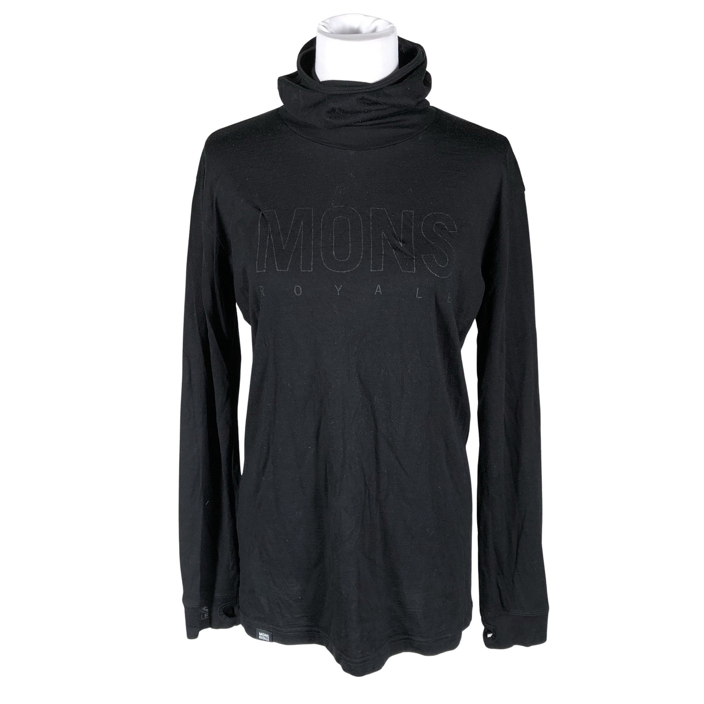 Unisex Mons Royale - Knit tunic, size 40 - Black (1)