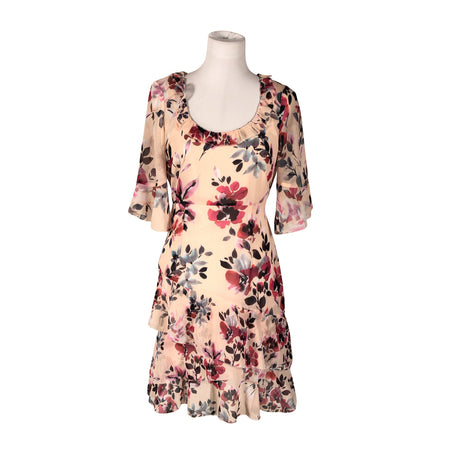 Unisex French Connection - Schiffon dress, size 36 - Light pink ()