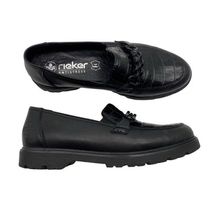 Unisex Rieker - Loafers, size 39 - Black (1)