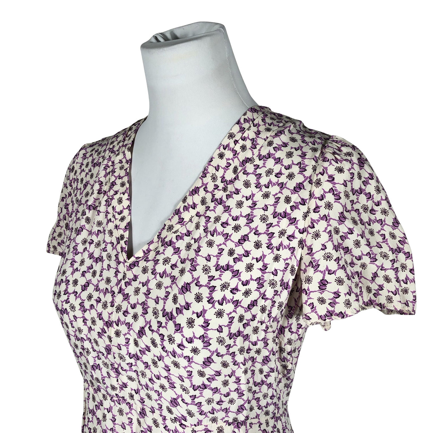 Unisex By Ti Mo - Schiffon dress, size 38 - White (3)