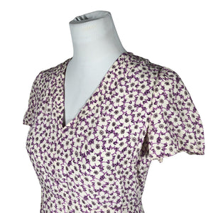 Unisex By Ti Mo - Schiffon dress, size 38 - White (3)