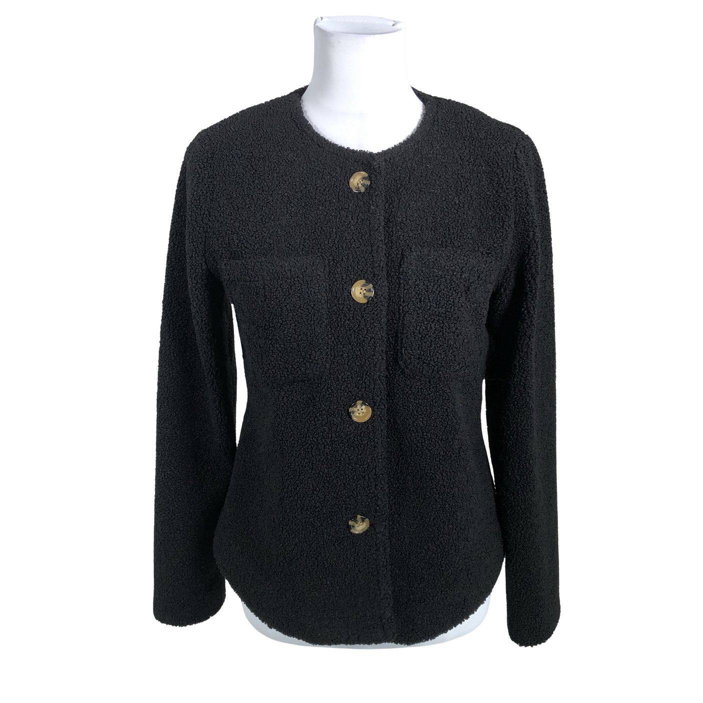 Unisex Lene Sand - Faux fur coat, size 38 - Black (1)