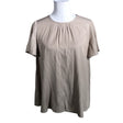 Unisex Nü Denmark - Short-sleeved blouse, size 36 - Beige ()