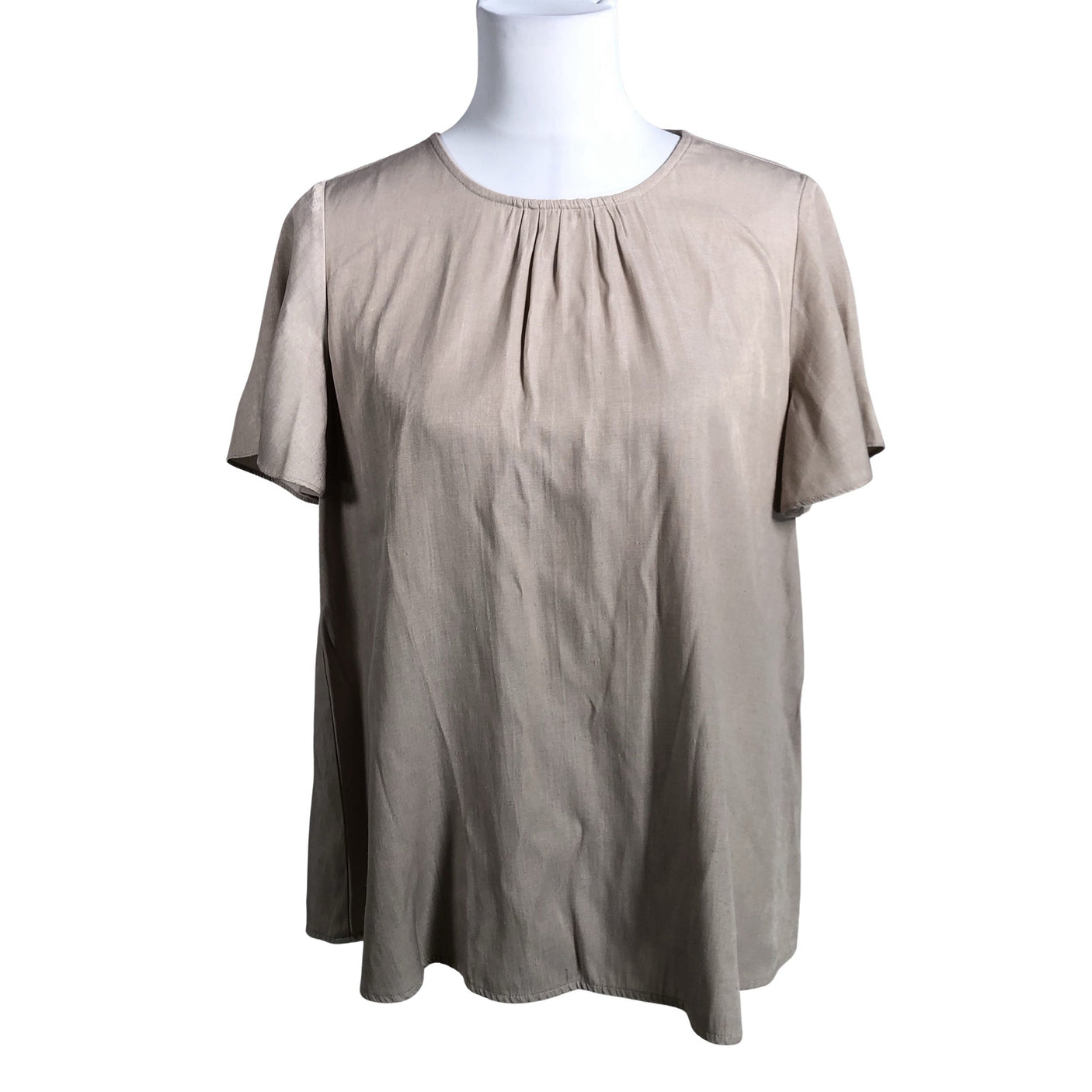 Unisex Nü Denmark - Short-sleeved blouse, size 36 - Beige (1)