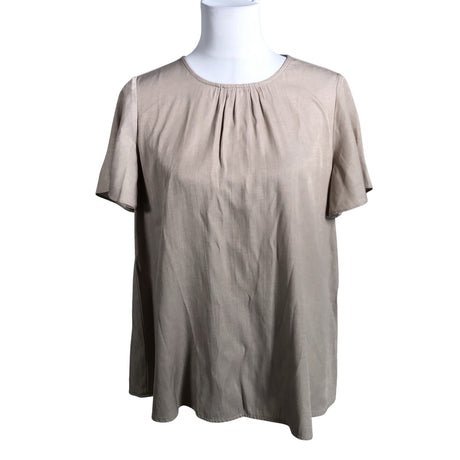 Unisex Nü Denmark - Short-sleeved blouse, size 36 - Beige ()
