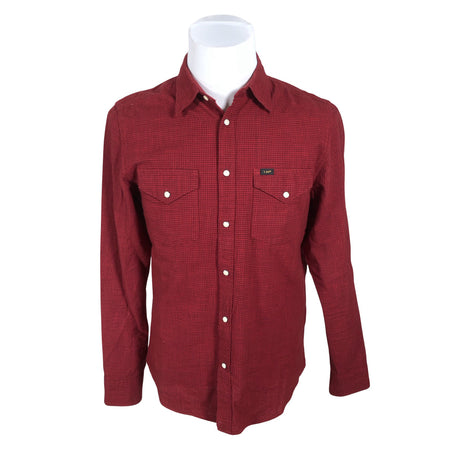 Unisex Lee - Collared shirt, size M - Red ()