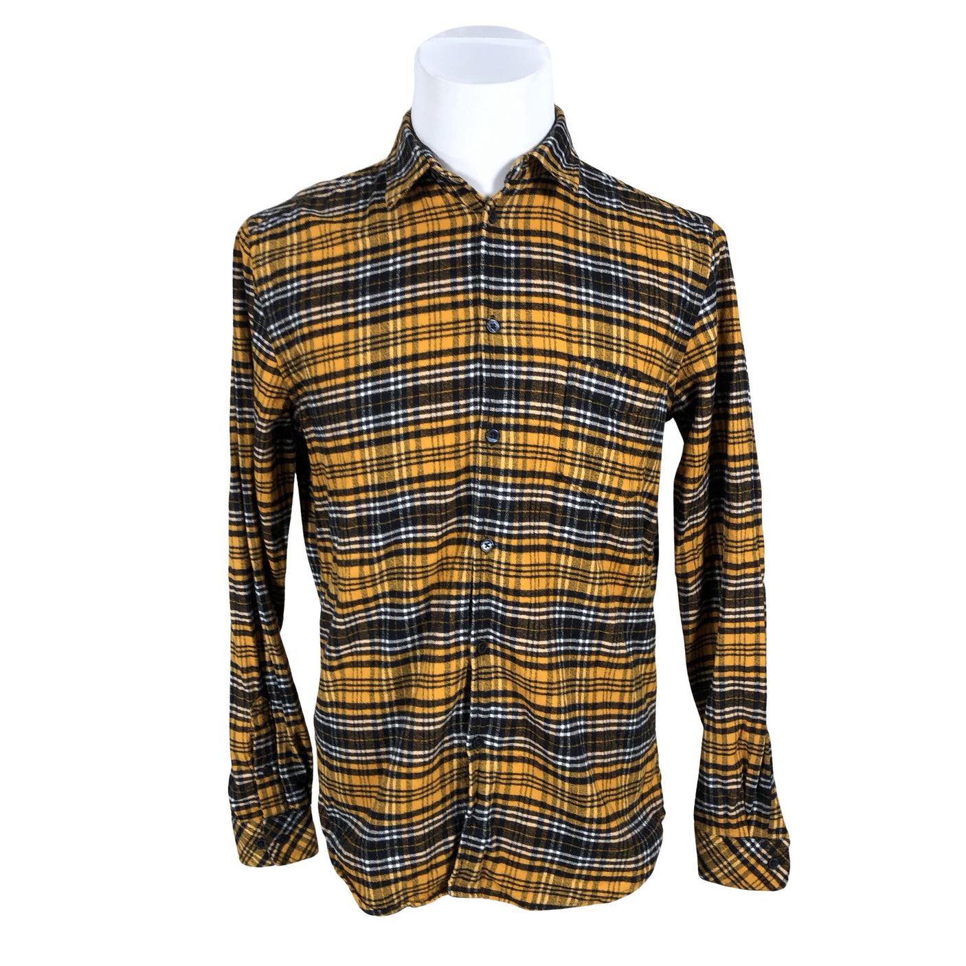 Unisex Samsoe&Samsoe - Flannel shirt, size M - Yellow (1)