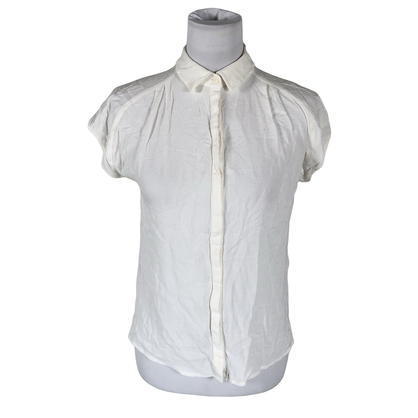 Unisex Oliver Bonas - Short-sleeved blouse, size 38 - White (1)