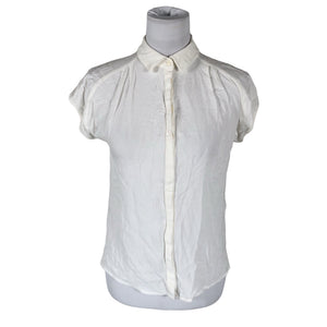 Unisex Oliver Bonas - Short-sleeved blouse, size 38 - White (1)