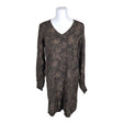 Unisex Cream - Schiffon dress, size 36 - Black ()