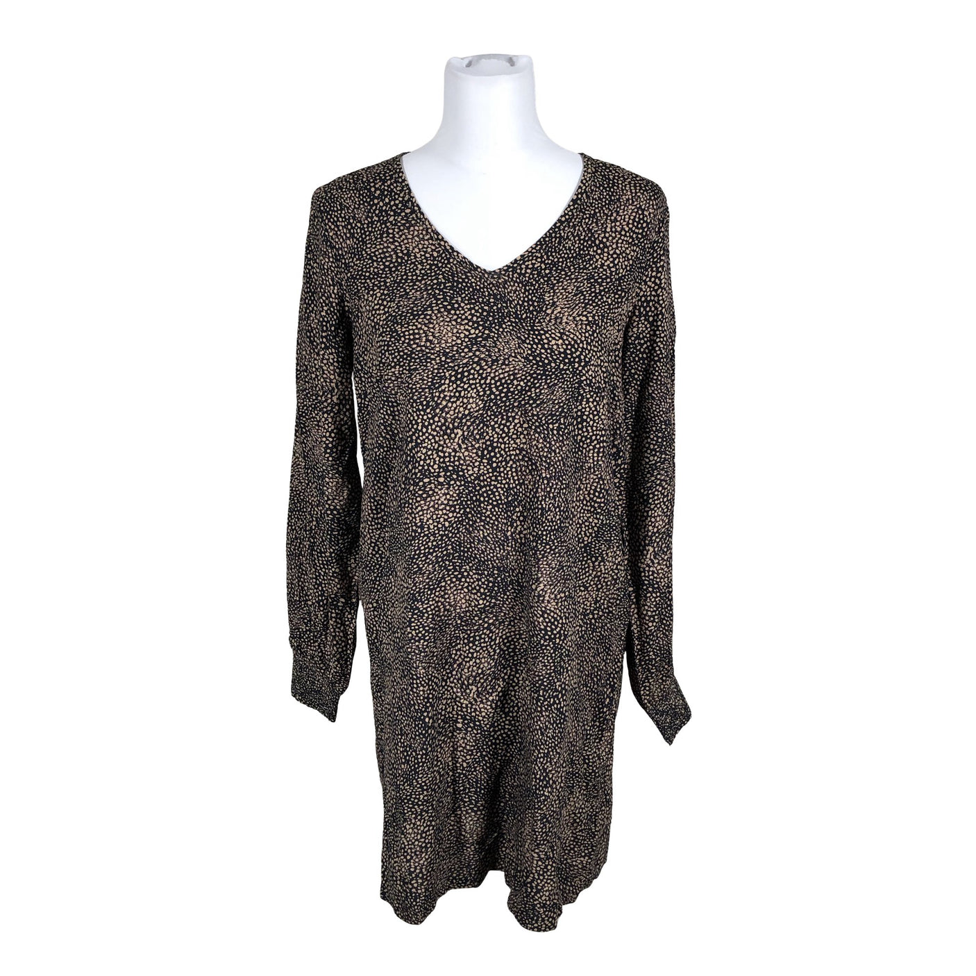Unisex Cream - Schiffon dress, size 36 - Black (1)